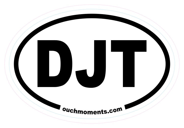 DJT Oval Sticker